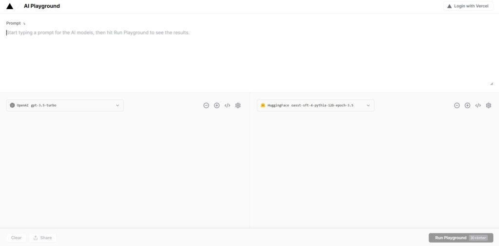 AI Vercel Playground