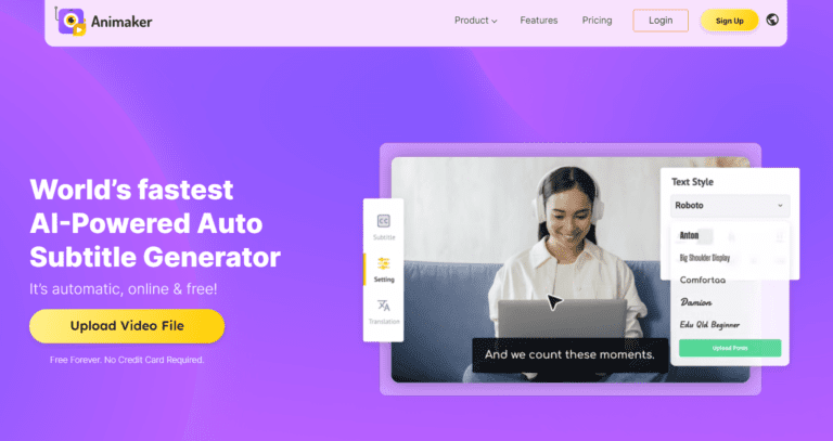 Animaker’s Subtitle Generator
