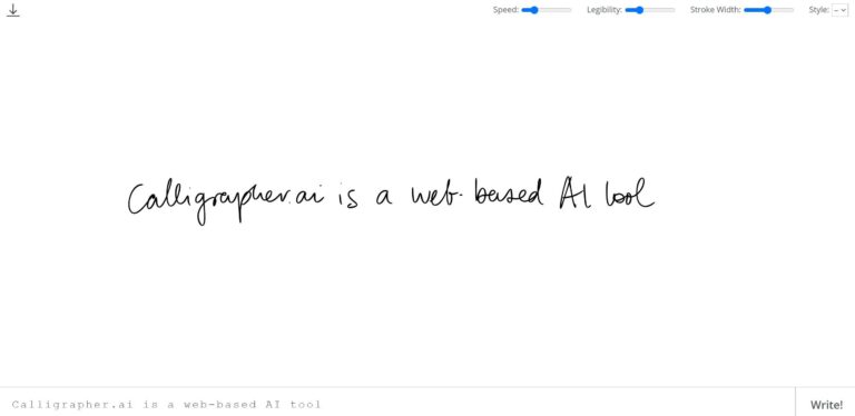 Calligrapher AI