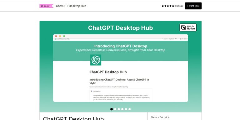 ChatGPT Desktop Hub