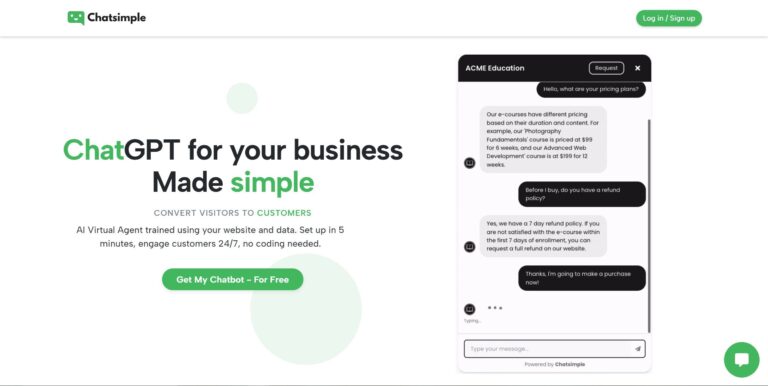 Chatsimple - AI chatbot