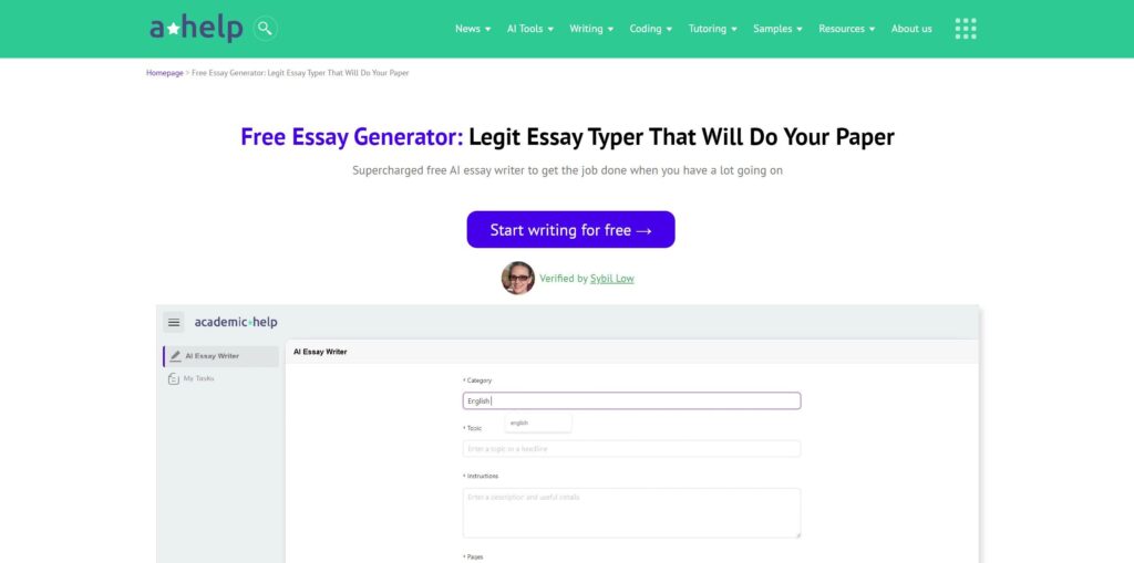 Free Essay Generator