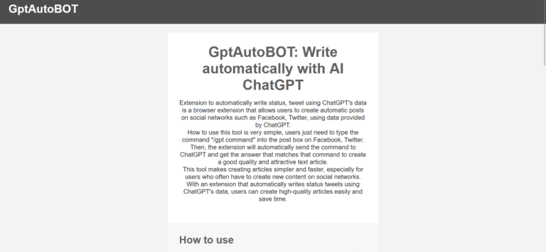 GPTAutoBot