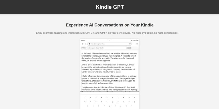 Kindle GPT