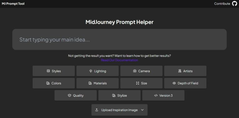 MidJourney Prompt Helper