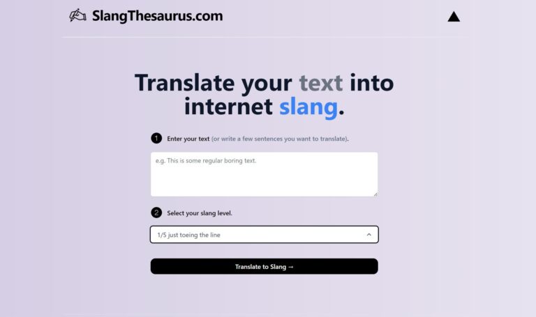 Slang Thesaurus